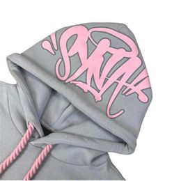 Synaworld Hoodies Oversized Two Piece Set Y2k Women Streetwear Casual Hoodie Sweatshirt Tracksuit Syna World Men Clothes S1