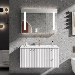 Bath Accessory Set Combination Of Bathroom Cabinets Modern And Minimalist Washbasin Integrated