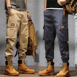 Men's Pants Cargo Trousers Man Harem Tactical Military For Men Techwear High Quality Outdoor Hip Hop Work Stacked Slacks 230821