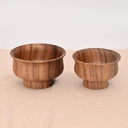 Bowls Tibetan Milk Tea Bowl Creative Retro Butter Wood Japanese Salad