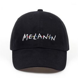 2018 new unisex fashion dad hat Melanin embroidery adjustable cotton baseball cap women sun hats men casual caps whole1205z