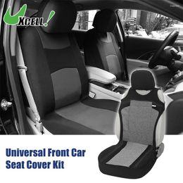 Car Seat Covers UXCELL 1Set Universal Front Cover Kit Cloth Fabric Protector Pad Fit For Truck SUV Gray/Blue/Red
