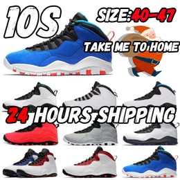 2024 Mens Basketball Shoes 10 10s Jumpman Wings Chicago Cool Grey I'm Back Cement Westbrook Men Sports Sneakers Outdoor size 40-47