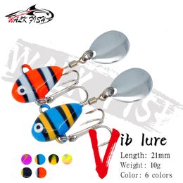 Baits Lures WALK FISH 1PCS Metal Mini VIB With Spoon Fishing Lure 10g 21cm Tackle Pin Crankbait Vibration Spinner Sinking Bait 230821