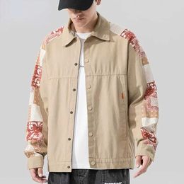 Men's Jackets Spring varsity Jacket Men Color-blocking Print Outerwear Fall Fashion Oversized Casual Windbreaker Coats baseball Jackets Unisex J230821