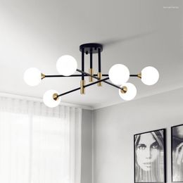 Pendant Lamps Nordic Modern Magic Bean Chandelier Minimalist Restaurant Bedroom Ceiling Light Creative Atmosphere Home Living Room