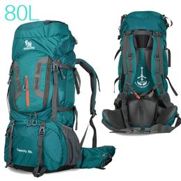 Backpacking Packs Camping Hiking Backpacks Big Outdoor Bag Backpack Nylon Superlight Sport Travel Aluminum Alloy Support 80L 230821