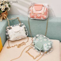 Totes Cat Shape Top Handle Bag Summer Transparent Clear PVC Jelly Shoulder Bag Women Girl Purse Long Chain Crossbody Messenger Bags HKD230822