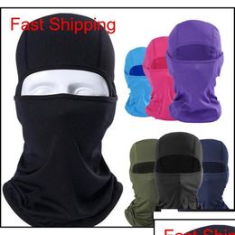 Other Fashion Accessories Wraps Outdoor Motorcycle Fl Face Mask Clava Ski Neck Protection Black Kenwv Drop Delivery Otfgr