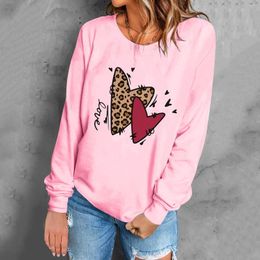 Women's Hoodies Women Valentine's Day Printing Cool Style Casual Oversize Sweatshirt For Long Sleeve Tunic Tops Leggings