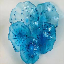 Wall Decoration Blown Glass Plates Modern Art Decoration Murano Glass Wall Art Plates Fancy Blown Murano Glass Wall Plates254k