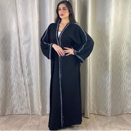 Ethnic Clothing Dubai Arabian Printed Muslim Women Dresses Italy Ramadan Plus Size Long Skirt Islamic Noble Fashion Evening Dress