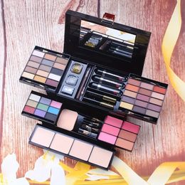 Makeup Gift Set, Multifunctional Makeup , 39 Colours Eyeshadows, 4 Compact Powder, 6 Blusher, 3 Lipsticks, 2 Eyebrow Pencils, 2 Glitters, 1 Brush, 1 Mascara, 1 Mirror,