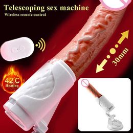 Automatic Machine Telescoping Dildo Vibrator for Women Anal Masturbator Remote Control Adult Product Massager