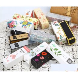 Gift Wrap 24 Style Colorf Kraft Paper Box Craft Lipstick Paperboard Packaging Boxes Birthday Party Packing Pack Lz0841 Drop Delivery H Dhx1T