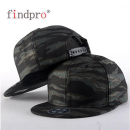 findpro Camo Snapback Caps New Flat Adjustable Hip Hop Hats For Men Women Camouflage Baseball Bboy Cap Style Unisex1270K