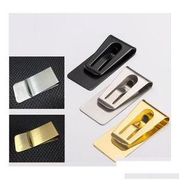 Money Clips Fashion Simple Metal Clip Man Clamp Holder Slim Wallet Card Credit Egd Drop Delivery Jewellery Otwhe