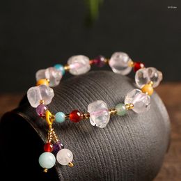 Bracelets de charme em estilo chinês porco zodíaco auspicioso modelos de casais de abóbora Pulseira pendurada pulseira de cabaça Topázio para mulheres