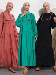Ethnic Clothing Ramadan Black Abaya Dubai Kaftans Turkey Islamic African Dresses For Women Muslim Long Dress Robe Femme Musulmane