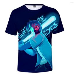 Men's T Shirts Kawaii Ranboo 3D Tshirt Print Spring Summer Preppy Men/Women Street Clothes T-shirt Streetwear Anime Style Boys/girls/Kids