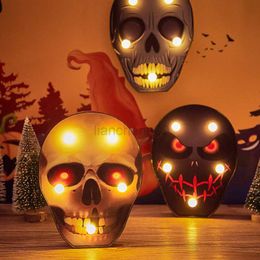 Other Festive Party Supplies Halloween Lights Decorations Pumpkin Ghost Patterns Bar Party Bat Skull Light Happy Halloween Day Decor for Home 2022 L0823