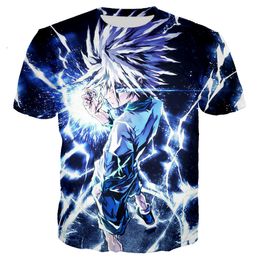 Men's T-Shirts Anime Hunter X Hunter T Shirts Menwomen 3D HXH Printed T-shirt Casual Harajuku Style Streetwear Summer Trendy Men clothing Tops 230823