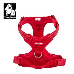 Dog Collars Leashes TRUELOVE Pet Harness Nylon Reflective Comfortable and Breathable Explosion-proof Small Medium Large Outdoor Camping HP5652 230823