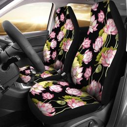 Car Seat Covers Print Pattern Cover Set 2 Pc Accessories Mats