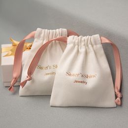 Gift Wrap Cotton Bags Party Candy Sack 5x7cm2"x275" 7x9cm 11x14cm 15x20cm6x8in Makeup Cosmetic Drawstring Pouches 230822