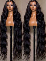 Wigs Front 360 HD Brazilian Human Hair 13X4 Body Wave Lace Frontal Pre Plucked 180% Density For Black Women al