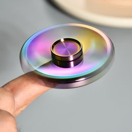 Spinning Top EDC Finger Fidget Spinner Stainless Steel ADHD Autism Toys Fingertip Gyro Decompression Cool Gadgets Technology Kids Adults 230818