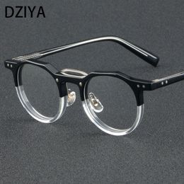 Fashion Sunglasses Frames Vintage Brand Acetate Optical Glasses Frames Men Women Fashion Prescription Eyeglasses 60649 230822