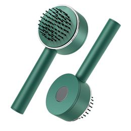 Hair Brushes 3D Air Cushion Massager Brush Anti Static Self Cleaning Easy Clean Retractable Bristle Detangler 230823