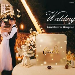 Party -Dekoration Ourwarm Wedding LED -String -Acrylkartenbox Wünschten Sie sich gute Empfänge Frosted Jubiläumsdusche Geburtstagdekoration