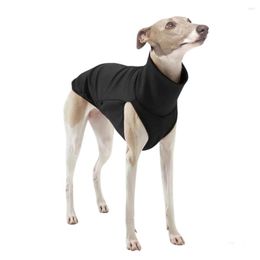 Dog Apparel Clothes Solid Colour Turtleneck Casual Jacket Small Greyhound Pet Coat For Dogs