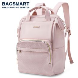 School Bags BAGSMART 50L for Girls Laptop Backpack Women Travel Business Backpacks Large 40x20 cabin backpack ryanair 230823