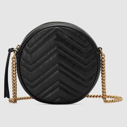 mini Circular shape chain shoulder bag walletdiagonal Messenger Bag Cross Body Fashion Totes Handbag Classic Satchel Purse Cosmetic