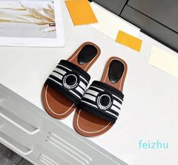 Flat Slippers Pool Comfort Slide Sandals Summer Beach Footwear Black White Blue Denim slipper