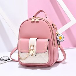 School Bags Drop College Style Pu Leather Casual Travel Anti-theft Backpack Woman Shoulder Backpacks For Girls