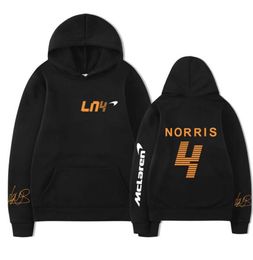 Men's Hoodies Sweatshirts 2023 Autumn Winter Formula One Racer Lando Norris F1 McLaren Team Racing Fans Men/Women Oversi