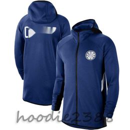 A number of team logo star uniforms, basketball warm-up training uniforms, zipper breathable hoodie sportswear, men's hoodie, training clothing --001-4