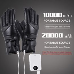 Five Fingers Gloves USB Warm Hand Heating Touch Screen Electric Windproof Constant Temperature for Indoor Home Outdoor 230823