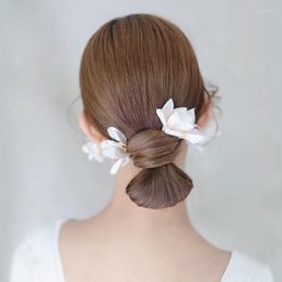 Headpieces Graceful Handmade 3D Flowers Wedding Veil Elegant Floral Comb Hair Ornament Bridal Accessories Generous Headwear595