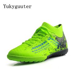 Safety Shoes Men Soccer Kids Cleats Training Football Boots High Top Ankle Sport Sneakers Outdoor Athletic Big Size 230822