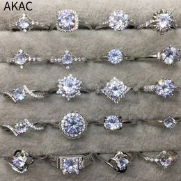 Wedding Rings 5rings 10rings AKAC zircon women adjustable ring send randomly 230822