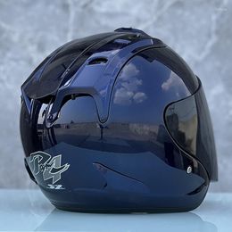 Motorcycle Helmets SZ-4 Bright Blue Half Helmet Summer SeasonWomen And Men Casco Casque ECE Approved