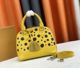 TOP Fashion designer tote bag luxury womens handbags YK Alma BB shoulder bags Top-quality leather flower letters totes ladies Pumpkin Dot makeup