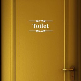 Wall Stickers Sticker Bathroom Toilet Mirror Sign Acrylic Removable For Home el Washroom Door Decor 230822