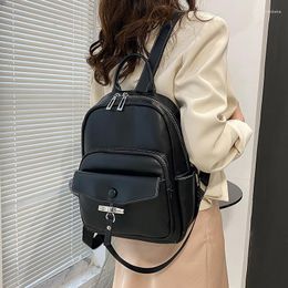 School Bags Fashion Women Pu Leather Backpacks Travel Bag High Quality Ladies Small Shoulder Casual For Teenager Girls