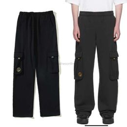 Designers Casual Pant Streetwear Jogger Trousers Sweatpants American High Street Casual Pants Mens Smiling Face Multi Pocket Work Pants Justin Bieber Drawstring L